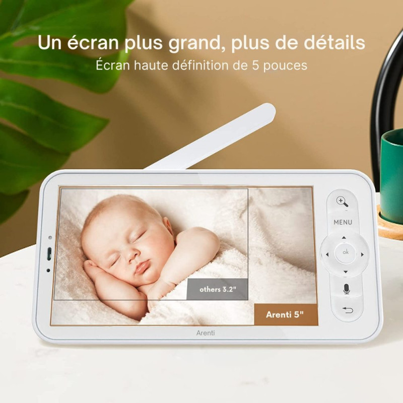 Babyphone caméra connecté ou sans ondes Alnanny Premium