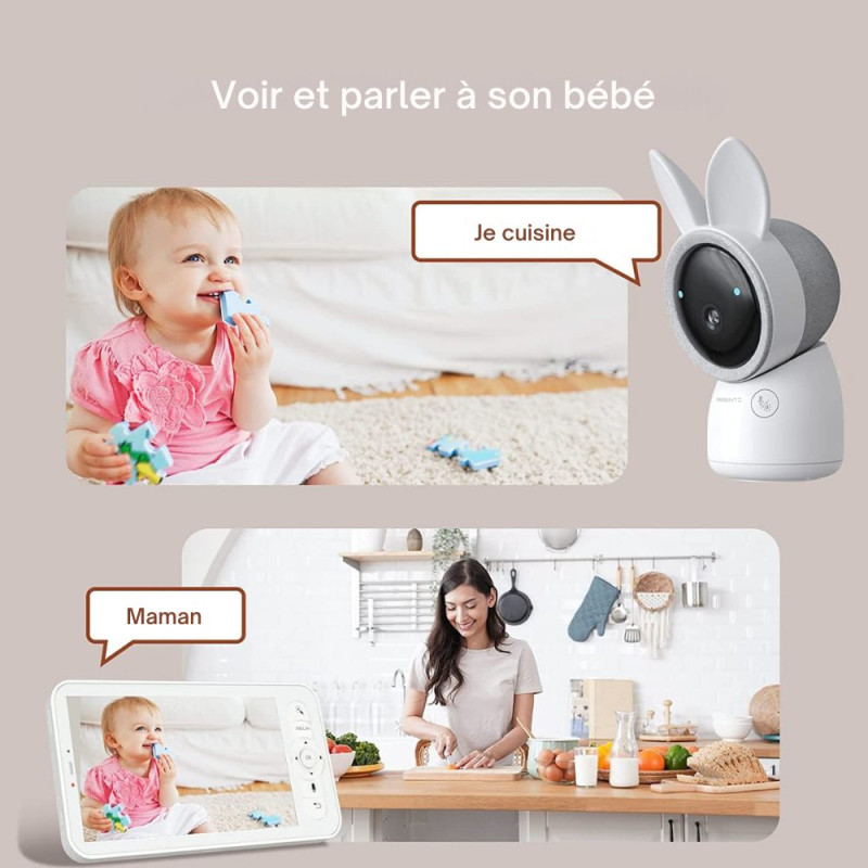 Babyphone caméra connecté ou sans ondes Alnanny Premium