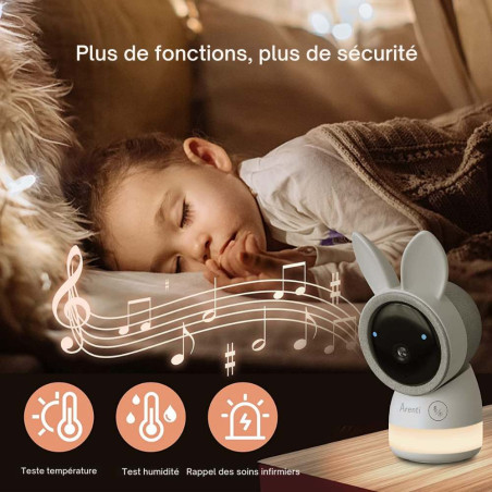 Babyphone caméra connecté ou sans ondes Alnanny Premium