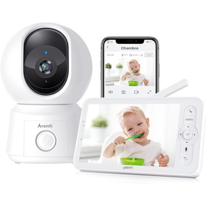 Babyphone caméra connecté ou sans ondes Alnanny