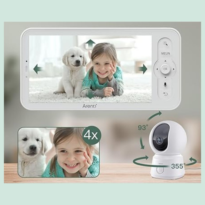 Babyphone caméra connecté ou sans ondes Alnanny