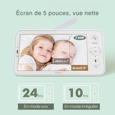 Babyphone caméra connecté ou sans ondes Alnanny