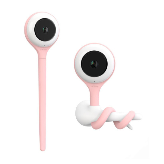 Lollipop caméra, babyphone vidéo wifi - Rose