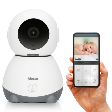 Babyphone Camera wifi Smartbaby 10 - Blanc et gris