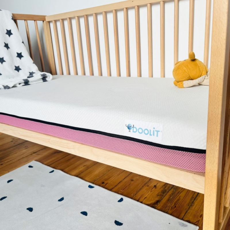 Matelas 60X120 TINY sourire Rose